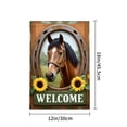 thumbnail image 4 of Amhnf Welcome Horse Sunflower Garden Flag For Home Outdoor Garden Yard Decor 12x18 inch, 4 of 5