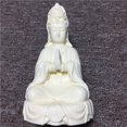 thumbnail image 2 of Estatua de Buda de resina marfil, 13 cm, doblada a mano, Avalokitesvara, 2 of 2