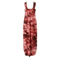 thumbnail image 3 of Summer Dresses for Womens Tie Dye Print Sundress Casual Loose Beach Maxi Long Dress Split Pockets Sleeveless Dress, 3 of 4