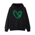 thumbnail image 6 of Tnhcen Women's St. Patrick's Day Four - Leaf Clover Print Casual Fashion Hoodie Long Sleeve Pullover Sweatshirt for Women, Saint Patrick's Festival Outfit, S - 2XL Women's Sweatshirt, 6 of 7