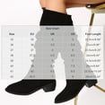 thumbnail image 3 of Yeahitch Womens Boots Mid Calf Low Heel Womens Winter Boots Round Toe Chunky Heel Warm Comfortable Tall Boots, 3 of 6