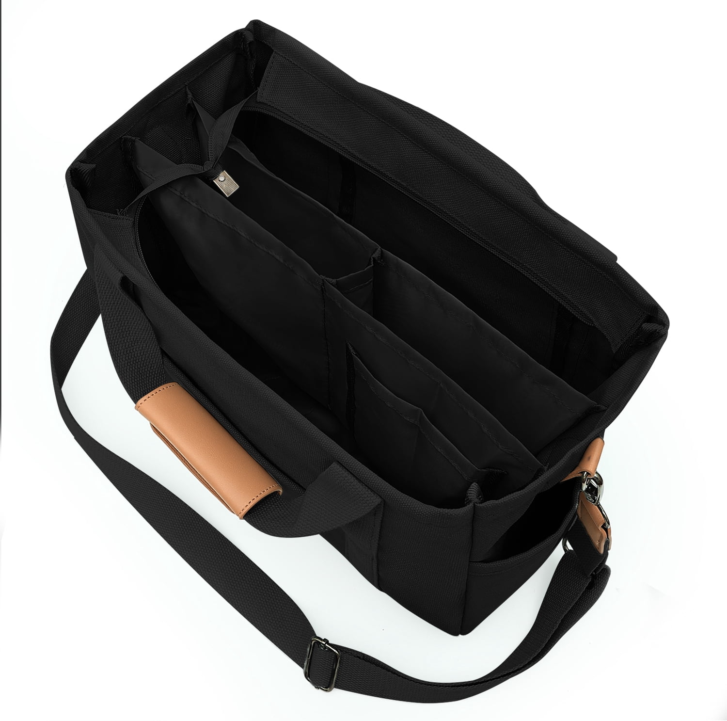 Large Canvas Tote Bag for Women With Pockets, Cute Crossbody Shoulder Purses Handbag for Work Travel