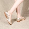thumbnail image 5 of Cuero brillante para mujer, niña, salón de baile latino, práctica de Salsa moderna, zapatos de baile con punta cerrada, parte inferior de tendón de ternera suave, 5 of 5