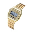 thumbnail image 2 of Resicozy Digital Watch for Women Stainless Steel Band Water Resistant Electronic Square LED Back Light Wristwatch, 2 of 3