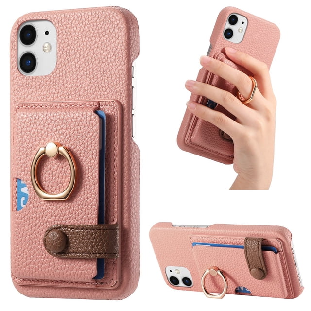 Compatible con iPhone 11 Pro Max, Funda GANGXUN con soporte magnético y tarjetero