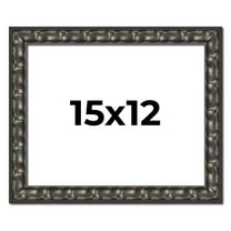 15x12 Frame Black-Brown Medieval Solid Wood Picture Frame | 1.5 Inch Moulding Width | Gotham