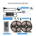 thumbnail image 4 of Mistaha LED Strip Lights Smart Color Changing Rope Lights 16.4ft/5M 5050 RGB Light Strips with, 4 of 6