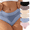 Beige, variant on Seamless Mid Rise Women's Underwear Breathable Cotton Gusset No Show Invisible Panties for Everyday Comfort, Black, L