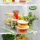 thumbnail image 3 of Organizador giratorio para refrigerador Lazy Susan, rotación de 360 grados con función de giro estable, diseño rectangular para gabinete, despensa, almacenamiento de encimera de cocina, 3 of 8