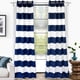 thumbnail image 1 of Cortinas DriftAway con paneles térmicos a rayas azul marino para oscurecer habitaciones, 1 of 9