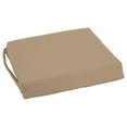 thumbnail image 2 of Blazing Needles Indoor 16" x 16" Twill Chair Cushion, Toffee, 2 of 3