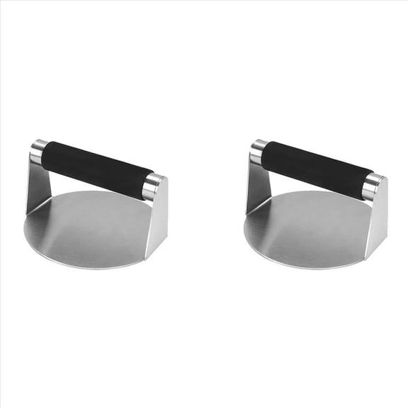 Rollbacks & More 2X Smash Burger ,Hamburger Smasher Tool for Griddle, Stainless Steel Ham Patty ,Grill Smashburger