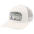 thumbnail image 3 of Men's Zephyr  White SMU Mustangs 2023 AAC Football Conference Champions Locker Room Adjustable Trucker Hat, 3 of 4