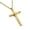 Gold, variant on Men Stainless Steel Chain Necklace Simple Jesus Cross Dragon Scale X Style 1225-Gold