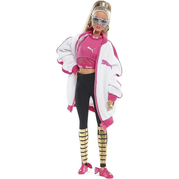 Londres Resistencia Fiordo Barbie Signature 50th Anniversary PUMA Suede Sneaker Collector Made to Move  Doll - Walmart.com