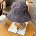 thumbnail image 2 of HOMEIORA Waterproof Bucket Rain Hat with Chin Strap Quick Dry Packable Boonie Sun Hat Safari Hat UV Protection - Gray, 1 Pack, 2 of 4