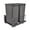 Orion Gray, variant on Rev-A-Shelf Double 50 Qt Pullout Soft-Close Steel Kitchen Trash Cans