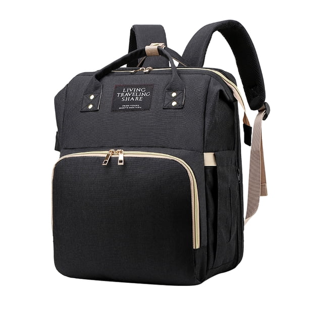 Nuevo bolso de momia, multifuncional, de gran capacidad, plegable Irfora Negro