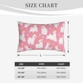 thumbnail image 3 of Plush Throw Pillow Covers, Happy Cute Alpaca Crown Pillow Cases with Invisible Zipper, Breathable Microfiber Pillow Cases Standard Size for Sleeping Bedroom Sofa Living Room 16x24, 3 of 5