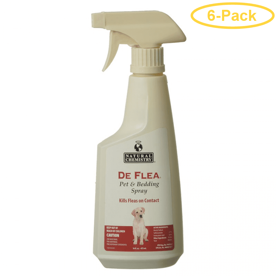 Natural Chemistry De Flea Pet & Bedding Spray 16.9 oz Pack of 6
