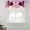 Pink, variant on Pink Stripes Tie Up Valance Curtains for Windows, Kitchen Curtains Window Treatments, Cartoon Funny Bow Girl Vertical Striped Short Window Shades Valances for Bedroom Bathroom Cafe 42"x12"