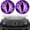 purple, variant on Stereo Eyes Headlight Decals, 3D Beast Eyes Stickers for Jeep Wrangler, Purple Round Decals