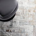 thumbnail image 5 of SAFAVIEH Sonoma Jack Abstract Area Rug, Grey/Ivory, 6'7" x 6'7" Round, 5 of 7