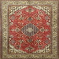 thumbnail image 1 of Ahgly Company Machine Washable Indoor Square Traditional Tomato Red Area Rugs, 7' Square, 1 of 7