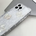 thumbnail image 3 of for iPhone Case,3D Bow Glitter Crystal Sparkle Sparkly Gradient Bumper Clear Camera Lens Protection Soft Shockproof Phone Case (White,iPhone 14 Pro Max), 3 of 6