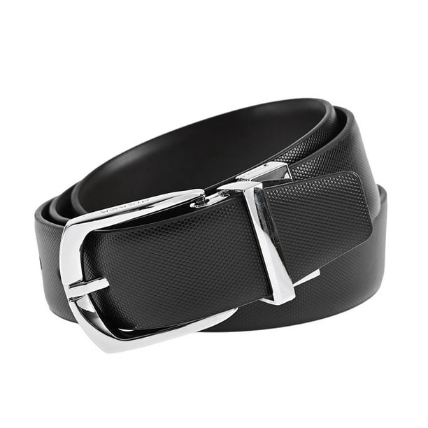 Hickok Cinturón Reversible Piel Genuina Nero-Espresso Hombre 34 mm Casual