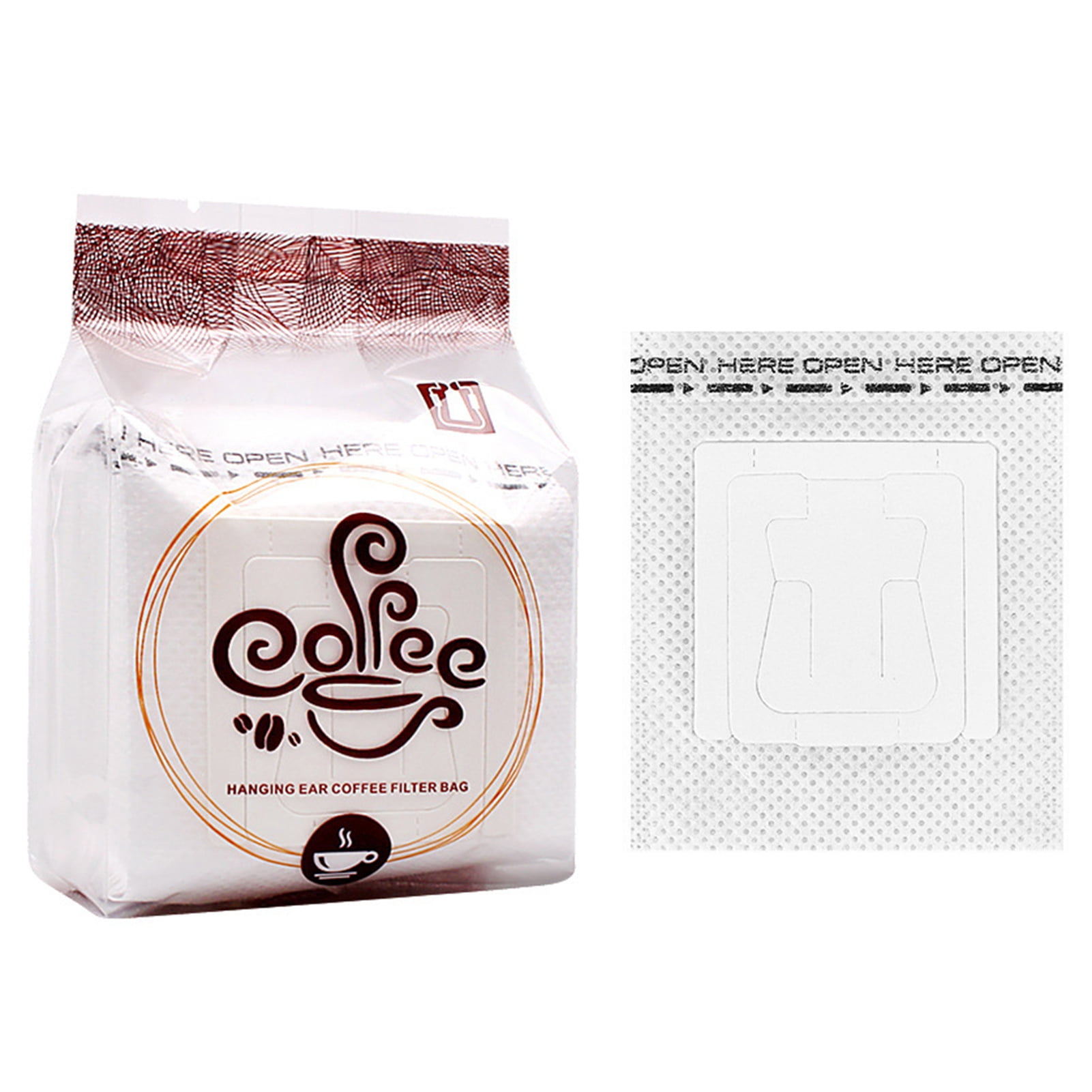 Yixx Filter Paper Bags 50Pcs/Bag Multifunctional Disposable Useful Single Serve Drip Coffee