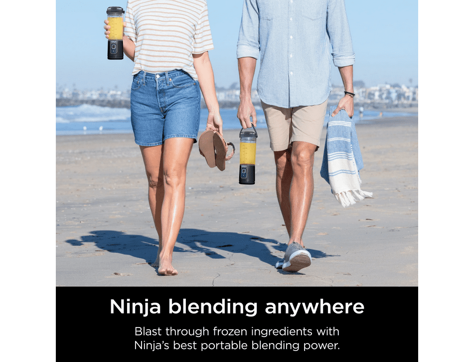Restored Ninja Blast 16-Oz Portable Personal Blender, Leak Proof Lid & Easy Sip Spout, Smoothie Blender, BC100BK Black (Refurbished)