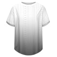 thumbnail image 4 of Plebaso Hauts d'Été pour Femmes T-Shirts à Œillets Mode Décontracté Manches Courtes Blouses Amples Dégradées, 4 of 7
