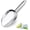 Silver, variant on Leonyo 6 Oz Ice Scoop for Freezer, Small Stainless Steel Food Scooper Shovel for Kitchen Ice Cube Machine Buckets, Wedding, Bar Party, Store Popcorn, Candy – Silver