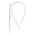 thumbnail image 1 of Sterling Silver Rhodium-plated Polished Threader Earrings QE13582, 1 of 1