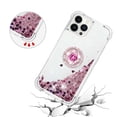 thumbnail image 5 of Funda para iPhone 13 Pro Max con Brillo Líquido Flotante, Purpurina, Parachoques y Anillo Giratorio Soporte, 5 of 5