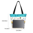 thumbnail image 5 of Kll Tote Bag For Women Funny Farm Print Shopping Grocery Reusable Bags For Office School Shopping Travel, 5 of 8