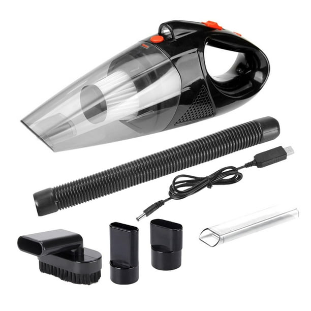 aspiradora de coche,Aspirador de coche portátil 12V 120W,Aspirador de coche de mano con iluminación LED USB recargable
