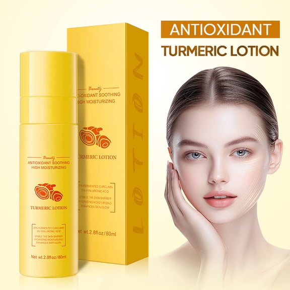 QunYou Skin Care Products for Women Turmeric Antioxidant Soothing Toner Hydrating Moisturizing Toner 80ml