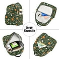 thumbnail image 5 of FORMRS Mini Backpack Purse for Women Quilted Travel Daypack Casual Shoulder Bag, Orange Flowers, 5 of 7