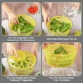 thumbnail image 4 of Stelive 5L 2-in-1 Salad Spinner Salad Vegetable Chopper Slicer Food Choppers Vegetable Slicer (Yellow), 4 of 12