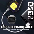 thumbnail image 4 of Linterna de carga USB impermeable IPX4 con luz de llavero LED COB para correr de noche, 4 of 5
