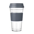 thumbnail image 2 of Tazas De Café De Plástico Que Con Tapas Para Bebidas Frías Calientes, Café , De Burbujas, Té, , Leche, (b gris Soledad Taza de café reutilizable, 2 of 6