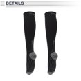 thumbnail image 4 of Calcetines de ciclismo Unique Bargains, absorbentes de sudor, antiolor, antifricción, gris oscuro y negro, tamaño L, 1 par., 4 of 6