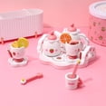 thumbnail image 4 of LEEYNEER Wooden Tea Set  Kids Pretend Toy Gift Multi 6-Piece Realistic Design, 4 of 6