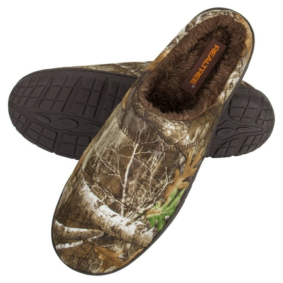 RealTree Men's Camo Indoor/Outdoor Clog & Moccasin House Slippers