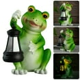 thumbnail image 2 of SDFGTstore Solar Powered Frogs Garden Light Outdoor Resins Animal Statue For Lawn Decors Gift, 2 of 14