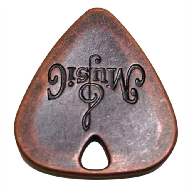 Accesorio Instrumento Púa Guitarra Aleación Zinc para Guitarra Metal (cobre Rojo)