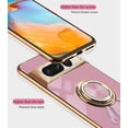 thumbnail image 5 of Compatible with Google Pixel 7 Pro Case Silicone TPU Shockproof Google Pixel 7 Pro Phone Case Plating Astronaut Cute Pattern Cases with Ring (Purple), 5 of 14
