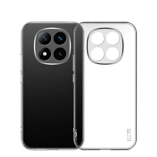 For Xiaomi Redmi Note 14 Pro 4G Clear Phone Case MOFI Ultra-Thin TPU Phone Back Cover - Transparent
